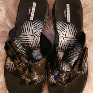 Clarks Breeze Sea Sandal - Black Patent